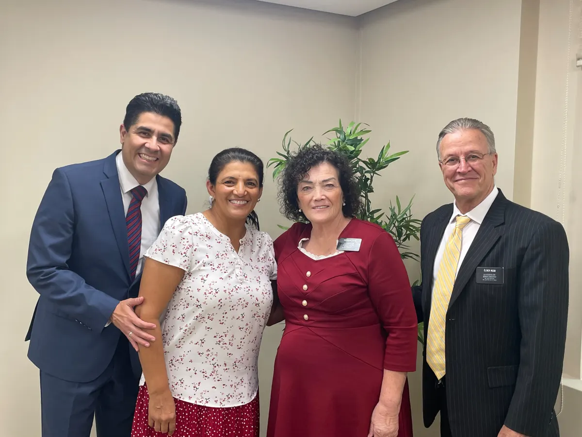 Dr. Redd with local church leaders and members