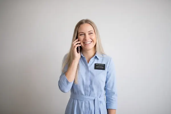 Person talking on phone